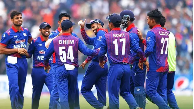 தோனியின் பாணியில் வெற்றியை கொண்டாடிய நேபாள அணி வீரர் – வரலாற்றில் முதல் முறை ஆசிய கோப்பைக்கு தகுதி பெற்றது.