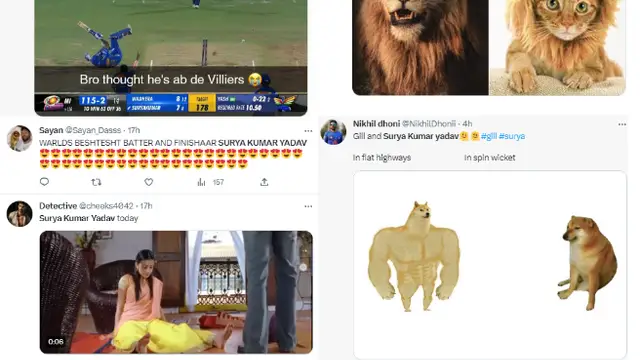 வீடியோ : தேவையில்லாத ஷாட் ஆடி ஆட்டமிழந்த சூர்யகுமார் யாதவ் – விமர்சிக்கும் நெட்டிசன்கள்.